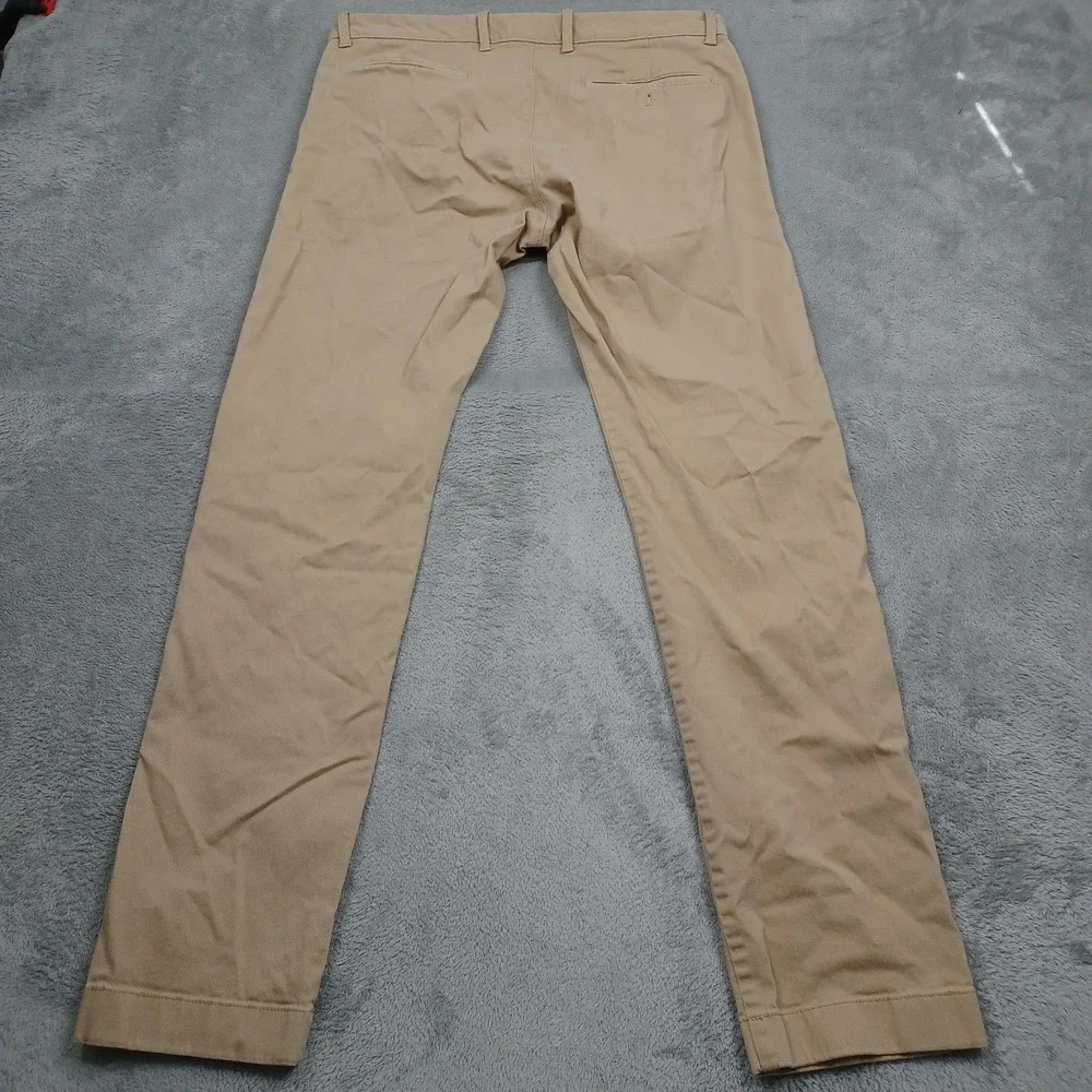 J Crew Pants Mens 33x32 Brown Slim Fit Preppy Casual Chino Pockets